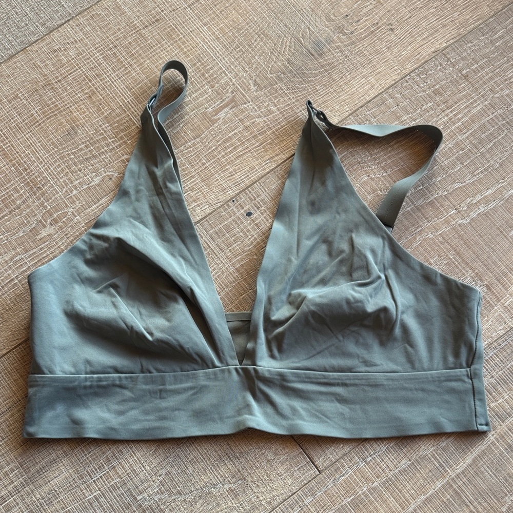 Everlane Olive Green Wireless Bralette